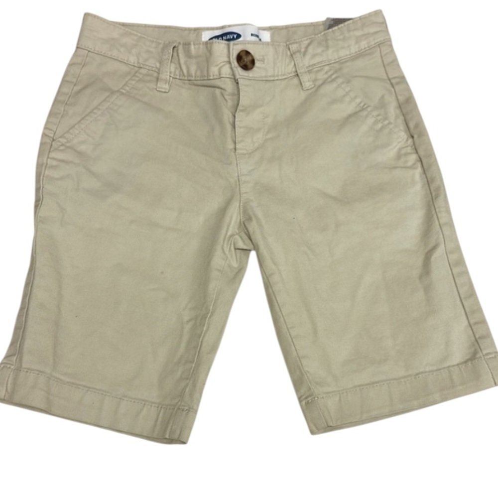 Old Navy Kids Lt Khaki Bermuda Uniform Shorts